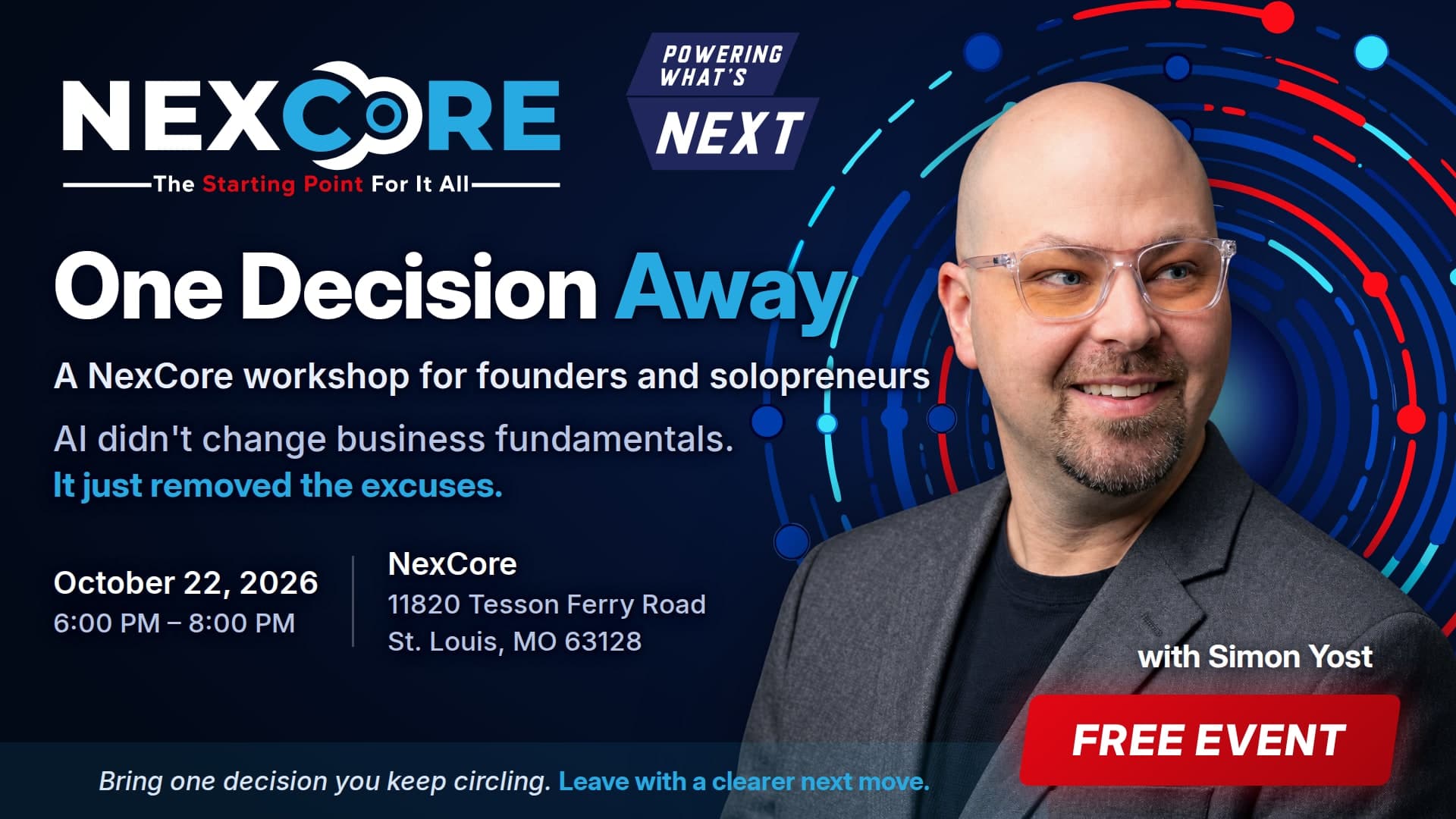 One Decision Away - a Free AI Working Session